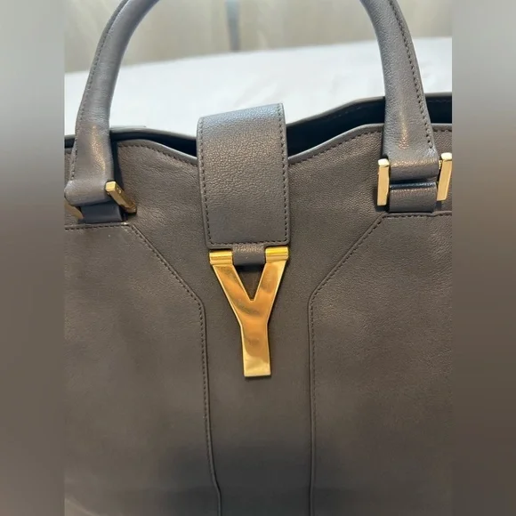 Yves Saint Laurent YSL Cabas Hand Bag Leather Authentic - Picture 11 of 14